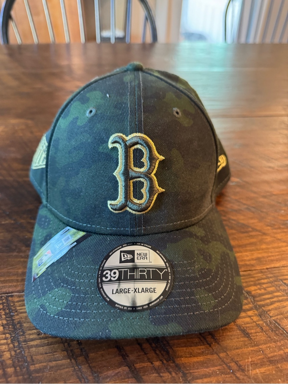 Boston Red Sox Camouflage 9FORTY Dark Green/Black Baseball Cap